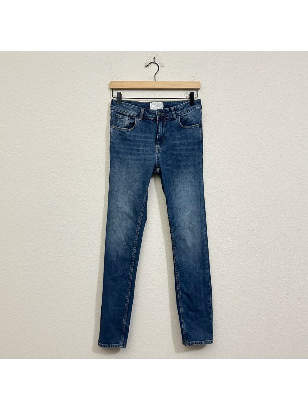 FAT FACE DENIM Westbury Slim Jeans Blue Straight Leg Stretch Cotton